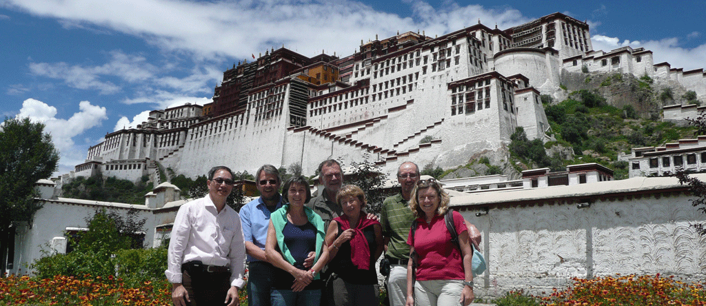 Regesberg friends at Potala Palace Lhasa